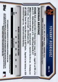 Back of Yovanny Rodriguez