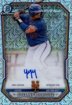 2026 Bowman #BMA-YR Chrome Autographs Mojo Refractors Yovanny Rodriguez