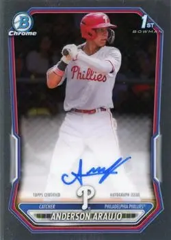 2026 Bowman #CPA-ANA Chrome Prospect Autographs Anderson Araujo