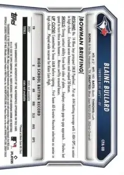 Back of Blaine Bullard