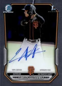 2026 Bowman #CPA-CGU Chrome Prospect Autographs Carlos Gutierrez
