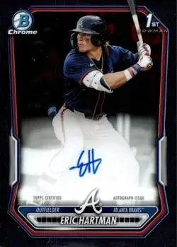 2026 Bowman #CPA-EHA Chrome Prospect Autographs Eric Hartman