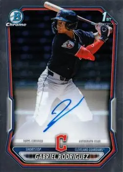 2026 Bowman #CPA-GR Chrome Prospect Autographs Gabriel Rodriguez