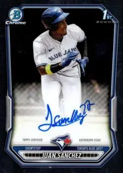 2026 Bowman #CPA-JS Chrome Prospect Autographs Juan Sanchez
