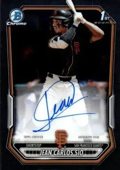 2026 Bowman #CPA-JSL Chrome Prospect Autographs Jean Carlos Sio