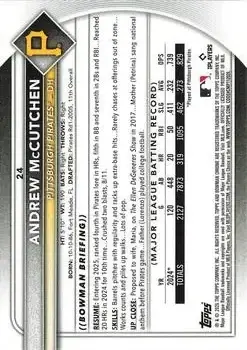 Back of Andrew McCutchen
