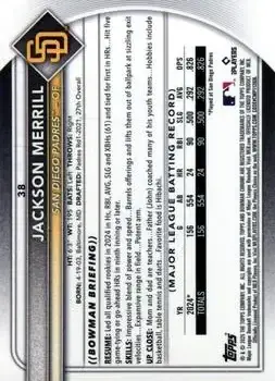 Back of Jackson Merrill