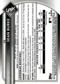 Back of Sean Burke