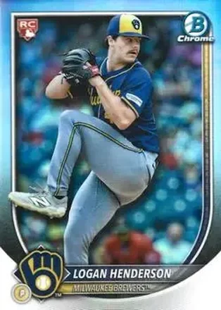 2025 Bowman Chrome #92b Logan Henderson