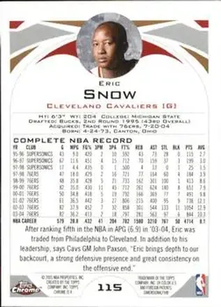 Eric Snow back