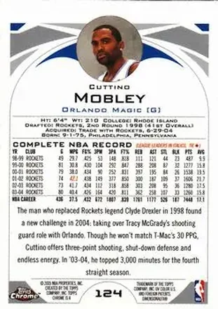Cuttino Mobley Rückseite