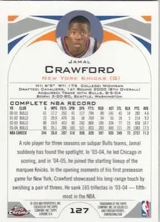 Jamal Crawford Rückseite