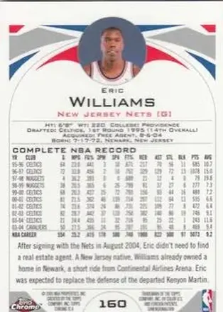 Eric Williams Rückseite