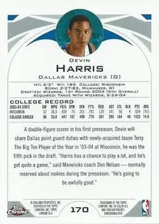 Reverso de Devin Harris