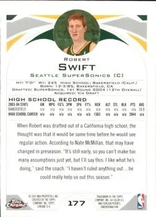Robert Swift Rückseite
