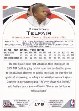 Sebastian Telfair back