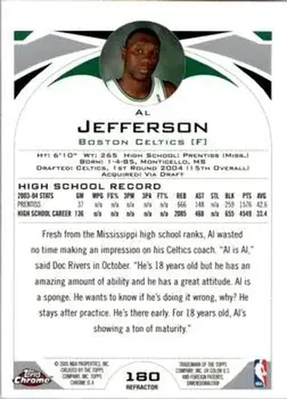 Al Jefferson Rückseite
