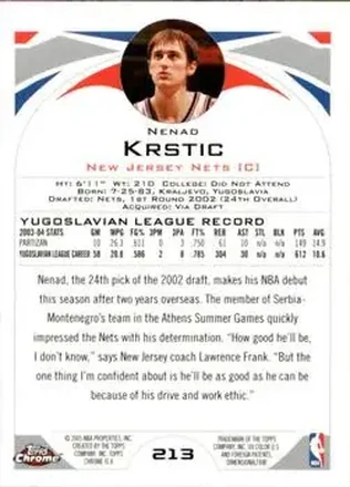 Nenad Krstić Rückseite