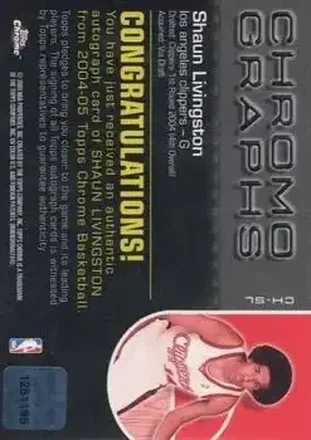 Shaun Livingston 裏面