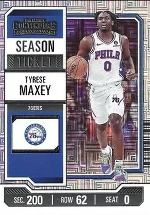 2023-24 Panini Contenders #7 Tyrese Maxey