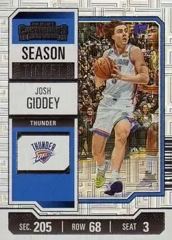 2023-24 Panini Contenders #8 Josh Giddey