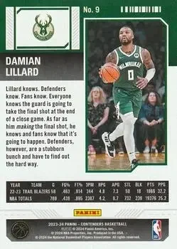 Back of Damian Lillard