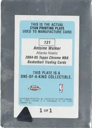 Verso de Antoine Walker
