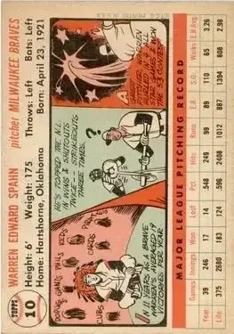 Back of Warren Spahn