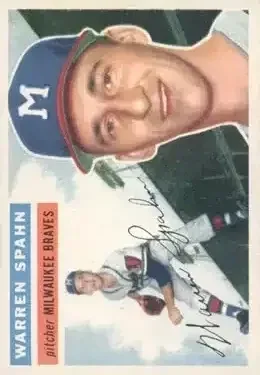1956 Topps #10 Warren Spahn
