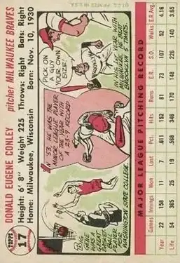 Back of Gene Conley