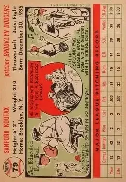 Back of Sandy" Koufax