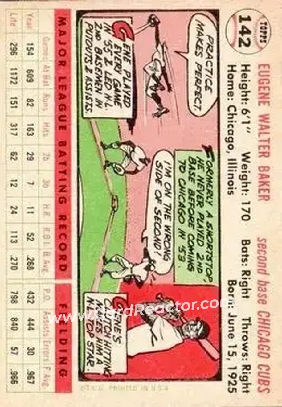 Back of Gene Baker