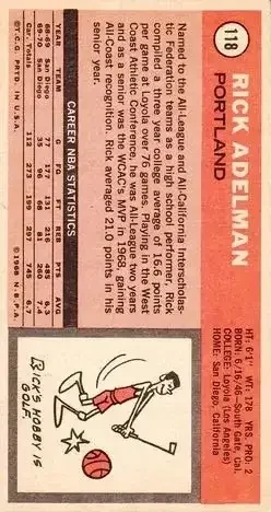 Back of Rick Adelman