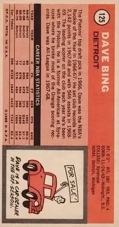Back of Dave Bing