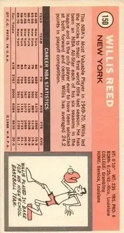 Back of Willis Reed