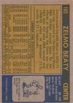 Back of Zelmo Beaty