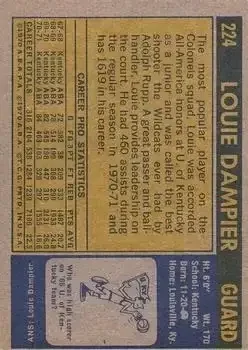 Back of Louie Dampier