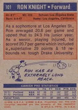 Back of Ron Knight