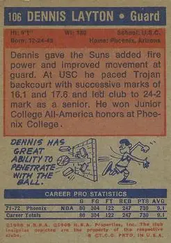 Back of Dennis Layton