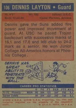 Back of Dennis Layton