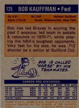 Back of Bob Kauffman