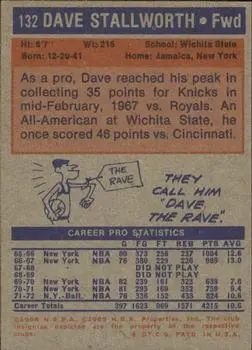 Back of Dave Stallworth