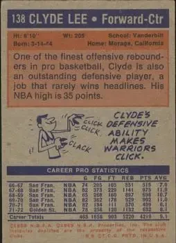 Back of Clyde Lee
