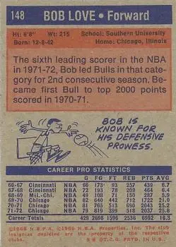 Back of Bob Love