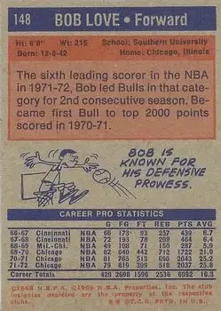 Back of Bob Love