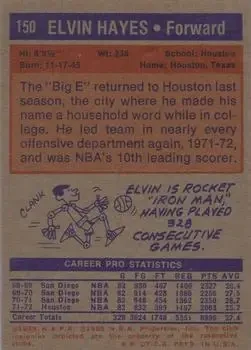 Back of Elvin Hayes