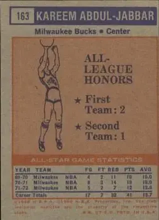 Kareem Abdul-Jabbar Rückseite