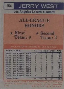 Back of Jerry West