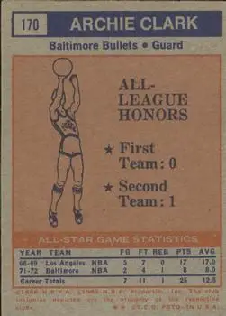 Back of Archie Clark