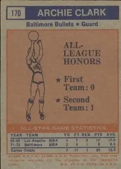 Back of Archie Clark